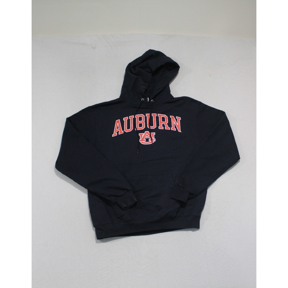 Champion Men Blue Sweater Hoodie Auburn NCAA Size Medium